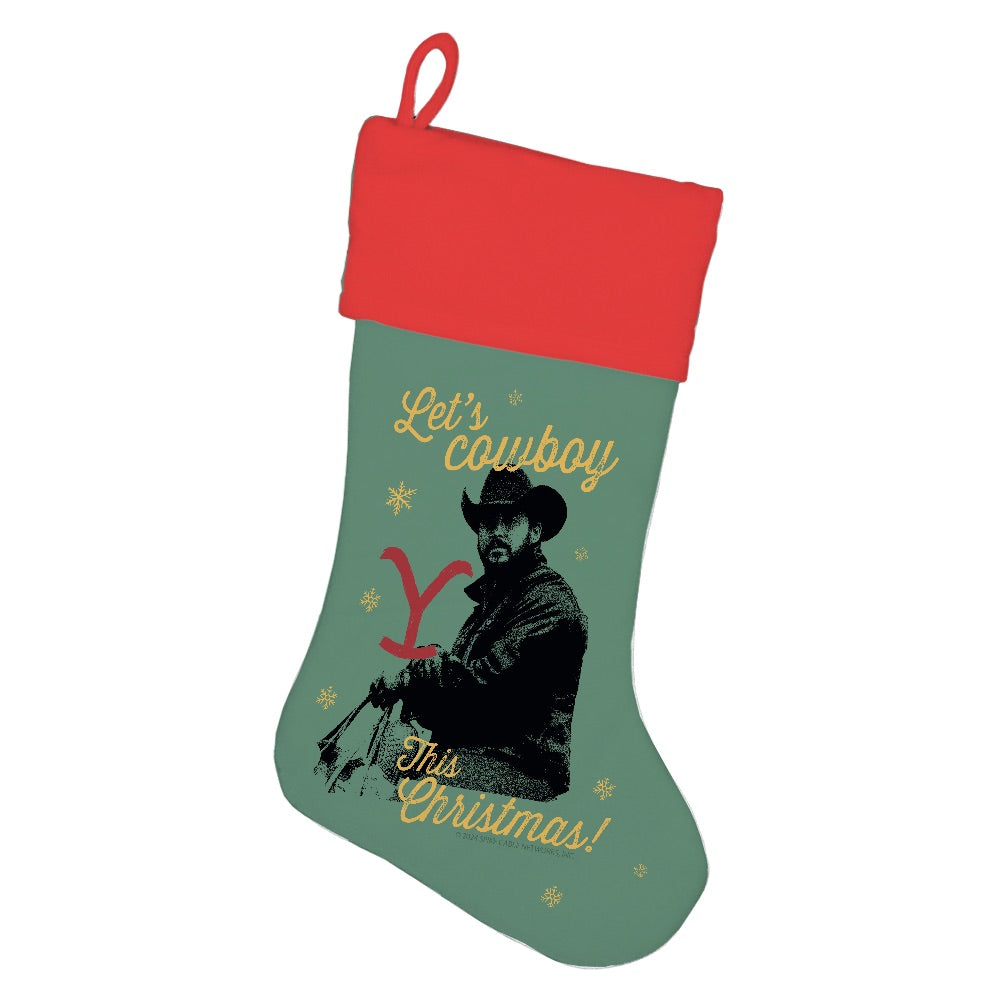 Yellowstone Let's Cowboy This Christmas Stocking