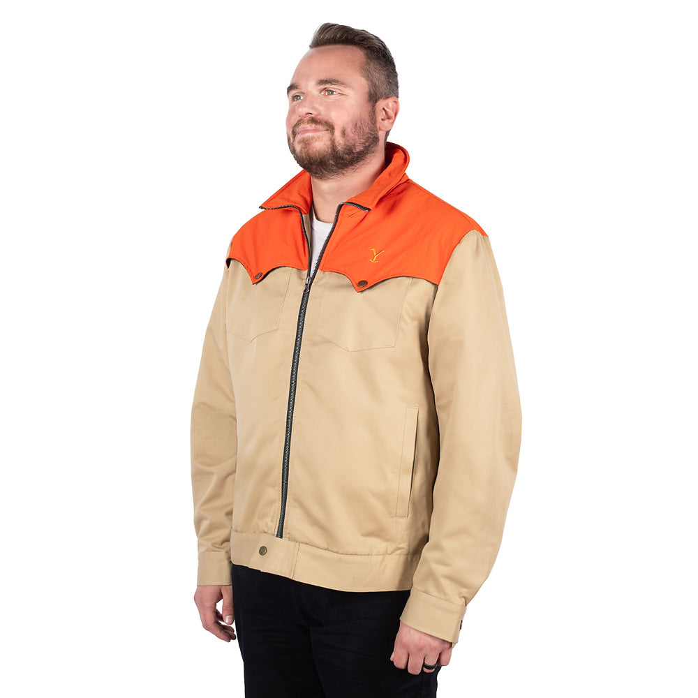 Yellowstone John Dutton Colorblock Panel Heavy Duty Jacket