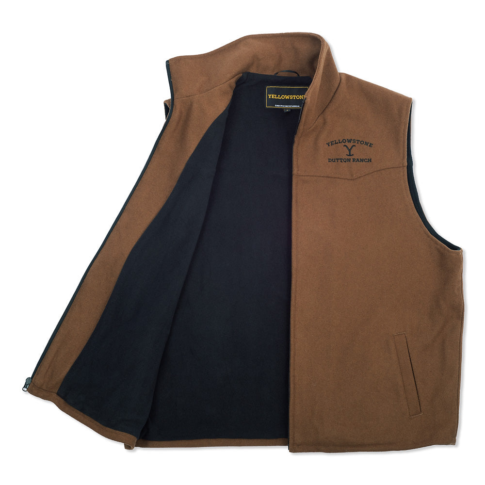 Yellowstone John Dutton As Seen On Wool Blend Vest