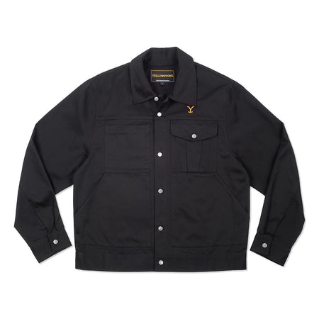 Yellowstone Rip Black Denim Jacket