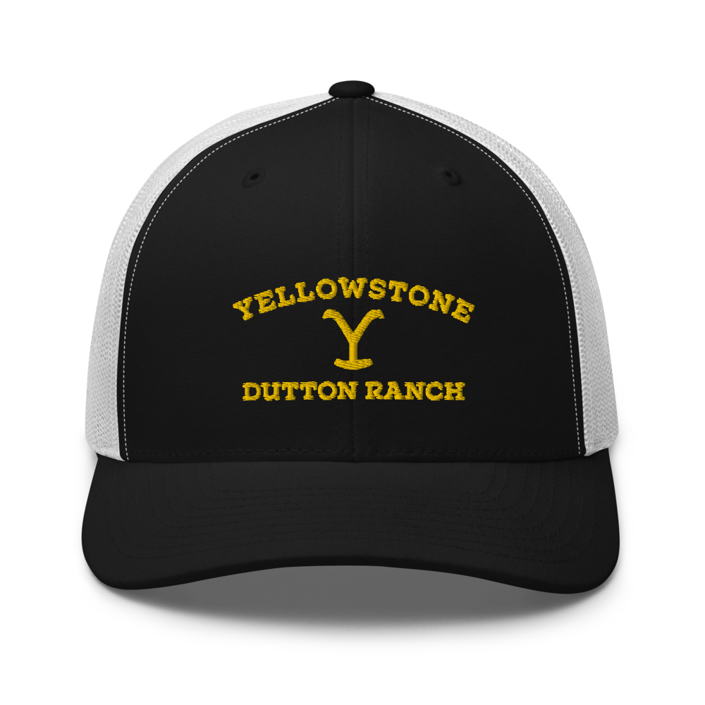 Yellowstone Dutton Ranch Logo Embroidered Retro Trucker Hat