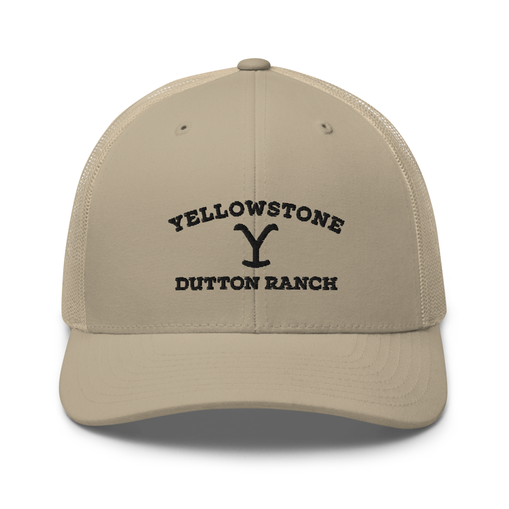 Yellowstone Dutton Ranch Logo Embroidered Retro Trucker Hat