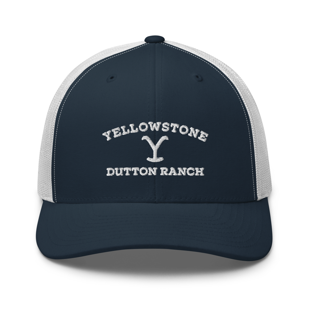 Yellowstone Dutton Ranch Logo Embroidered Retro Trucker Hat