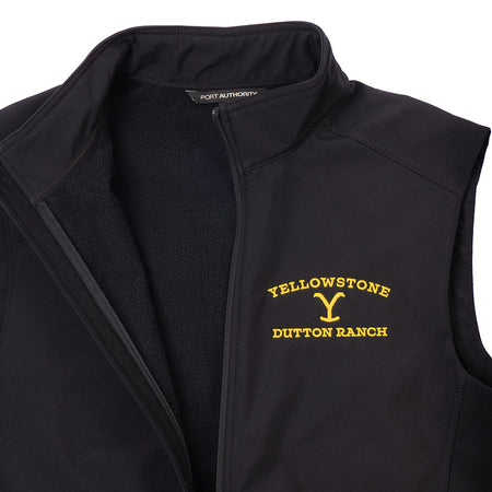 As Seen On Yellowstone Dutton Ranch Logo Core Soft Shell Vest