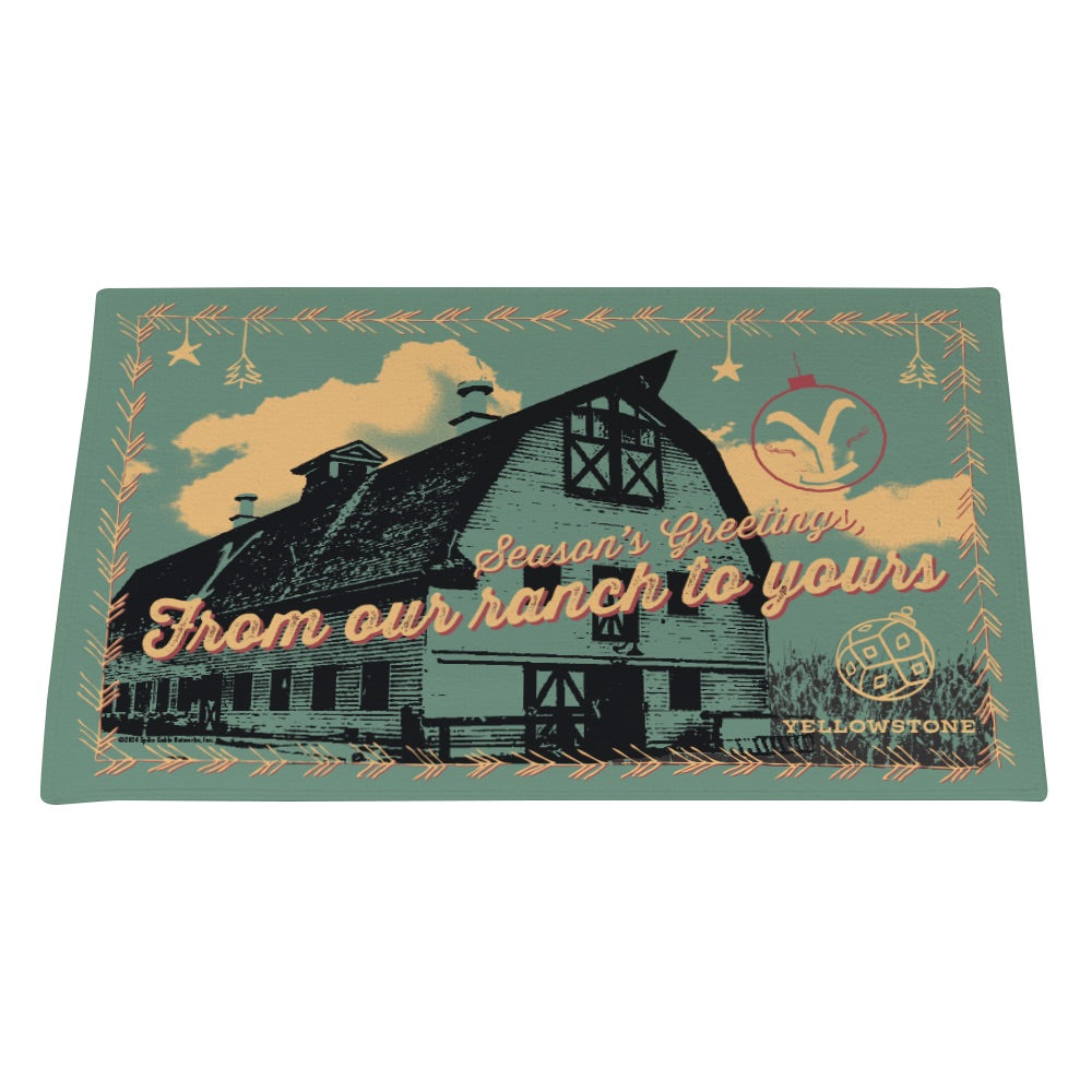 Yellowstone Season's Greetings Doormat