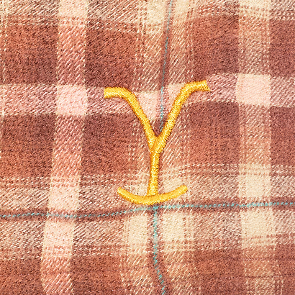 Yellowstone Y Logo Embroidered Women's Cabin Jams Flannel Pajama Pants