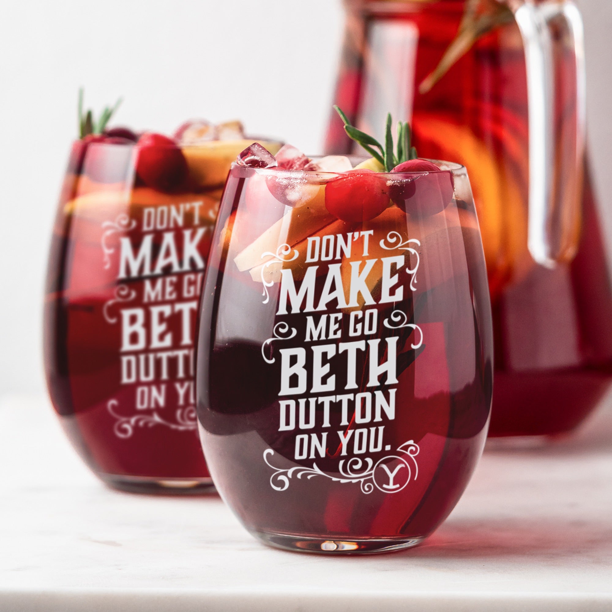 Yellowstone Don't Make Me Go Beth Dutton On You Laser Engraved Stemles