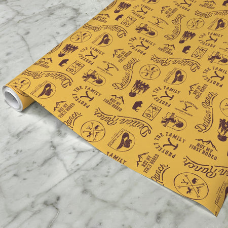 Yellowstone Icons Satin Wrapping Paper