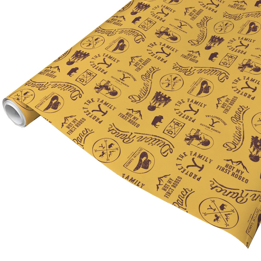 Yellowstone Icons Satin Wrapping Paper