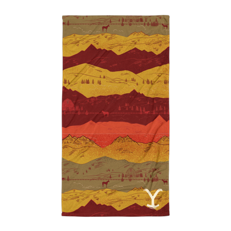 Yellowstone Mountains Beach Towel