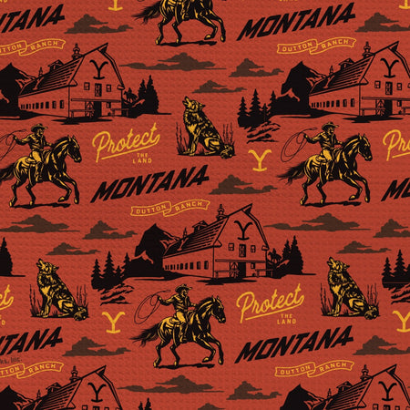 Yellowstone Montana Kitchen Towel