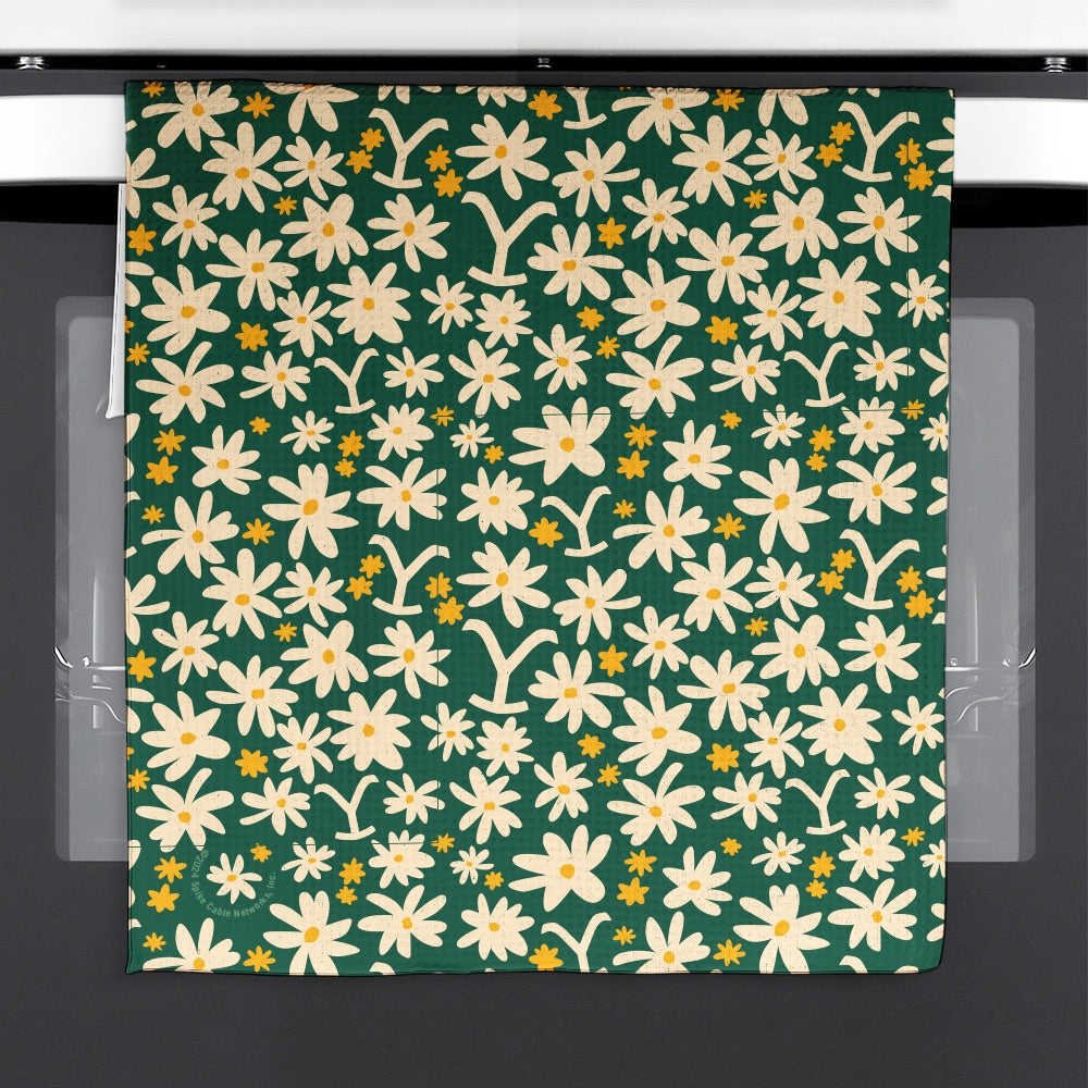 Yellowstone Summer Flowers Kitchen Towel