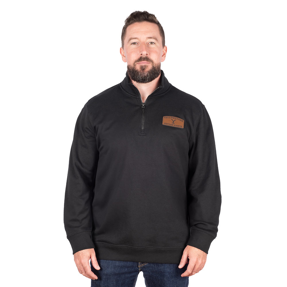 Yellowstone Leather Patch Quarter Zip