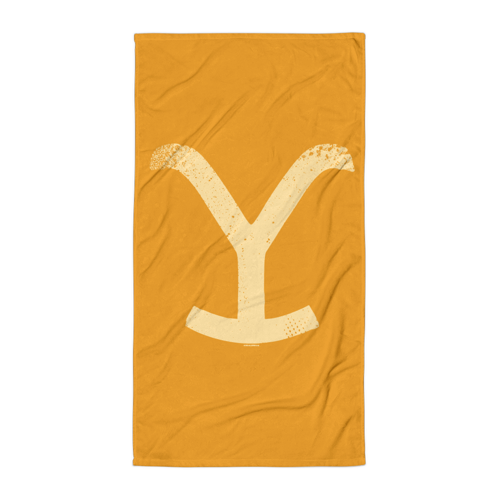 Yellowstone Y Logo Beach Towel