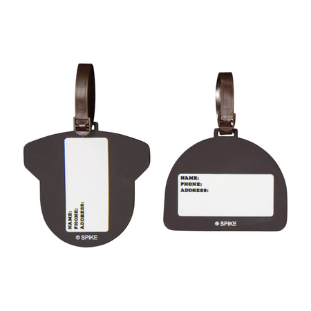 Yellowstone skull emblem luggage tag with slogan