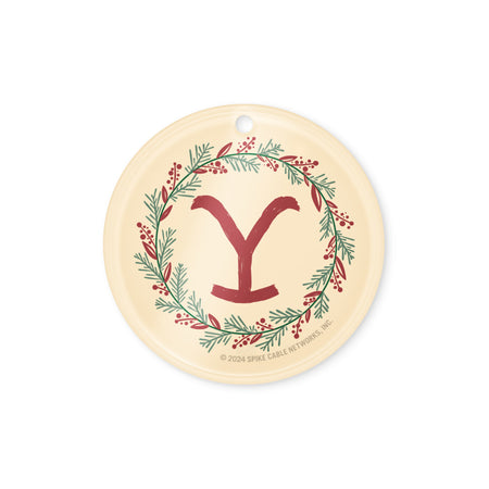 Yellowstone Holiday Wreath Acrylic Ornaments