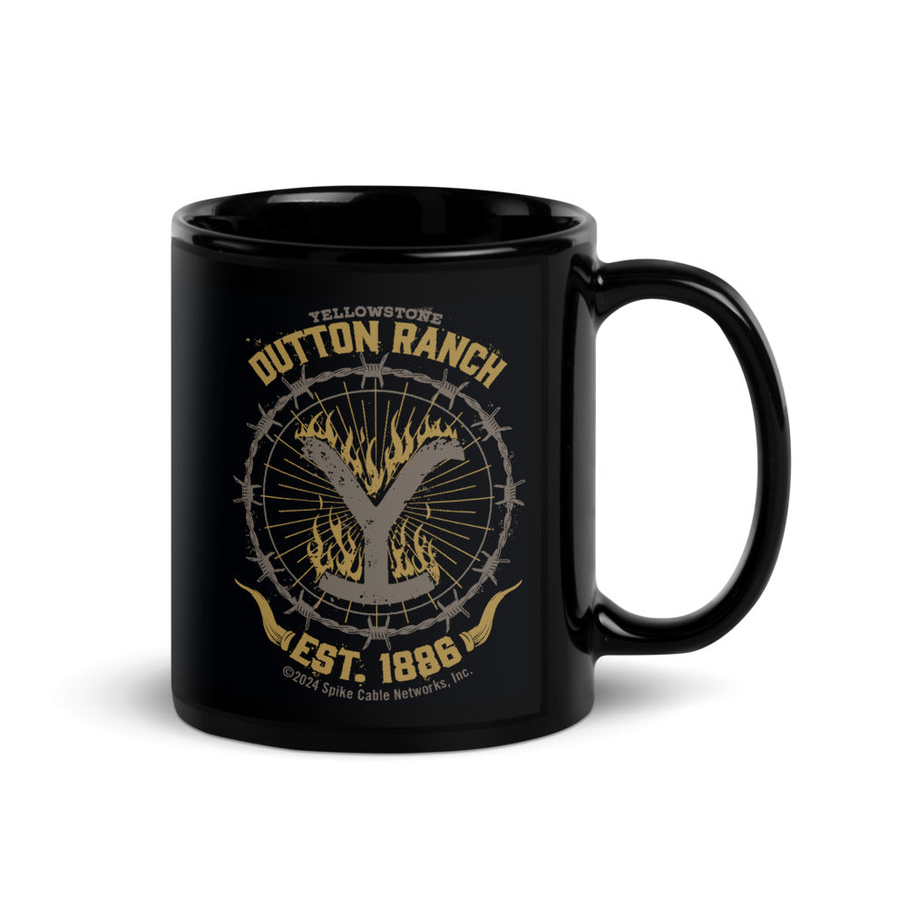 Yellowstone Flaming Logo Mug