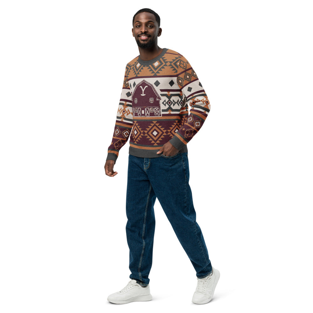 Yellowstone Barn Holiday Unisex Sweater