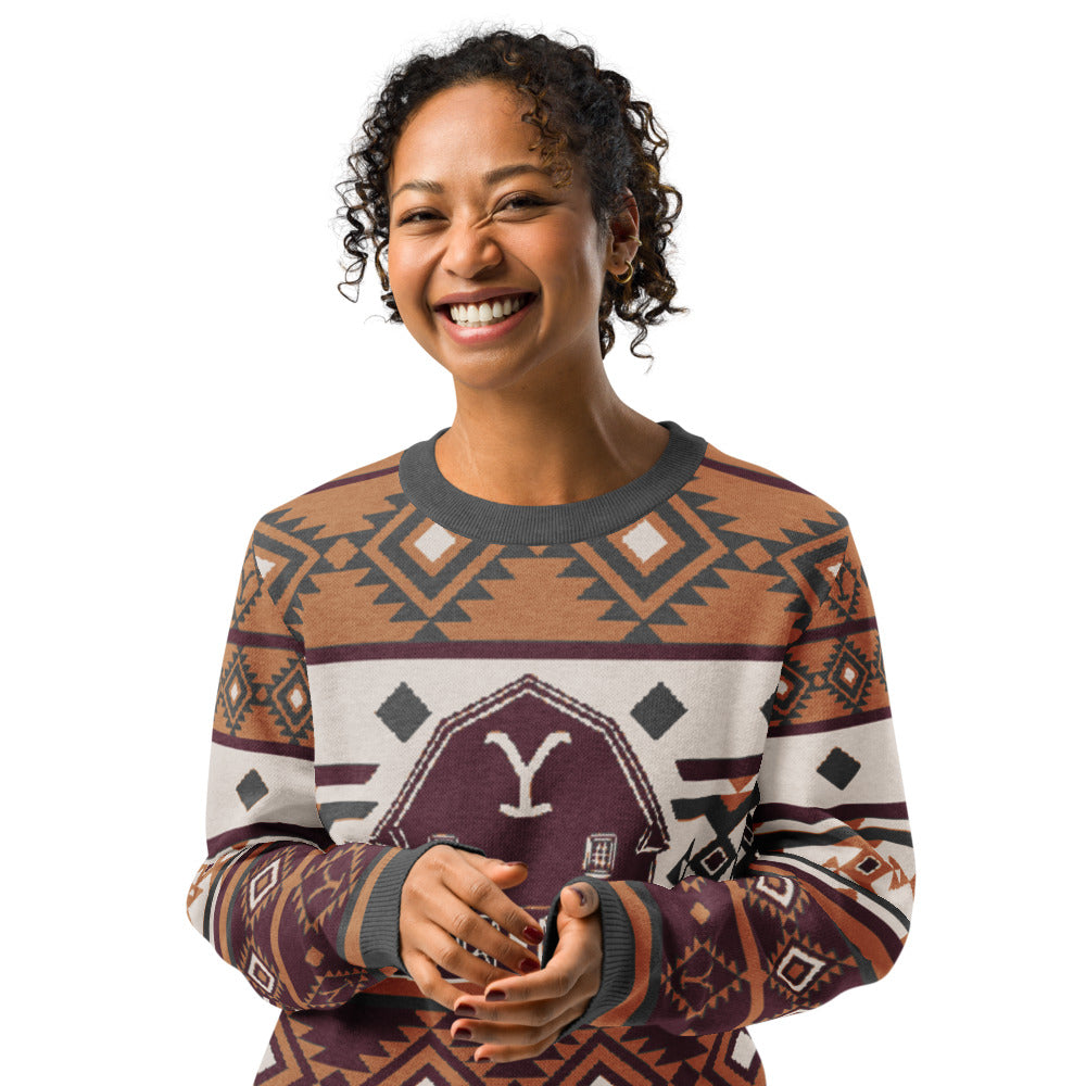Yellowstone Barn Holiday Unisex Sweater