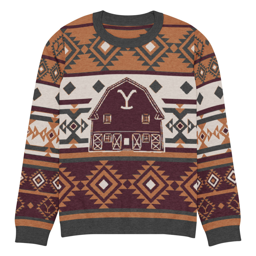 Yellowstone Barn Holiday Sweater