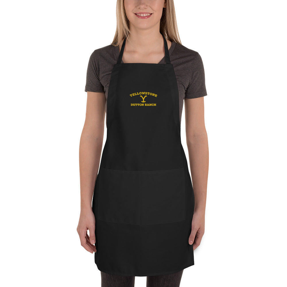 Yellowstone Dutton Ranch Embroidered Apron