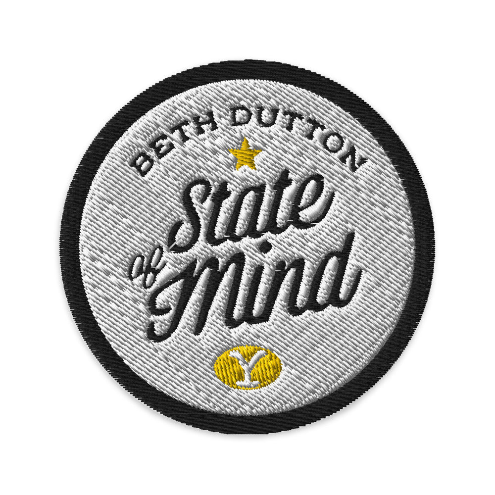 Yellowstone Beth Dutton State Of Mind Embroidered Patch