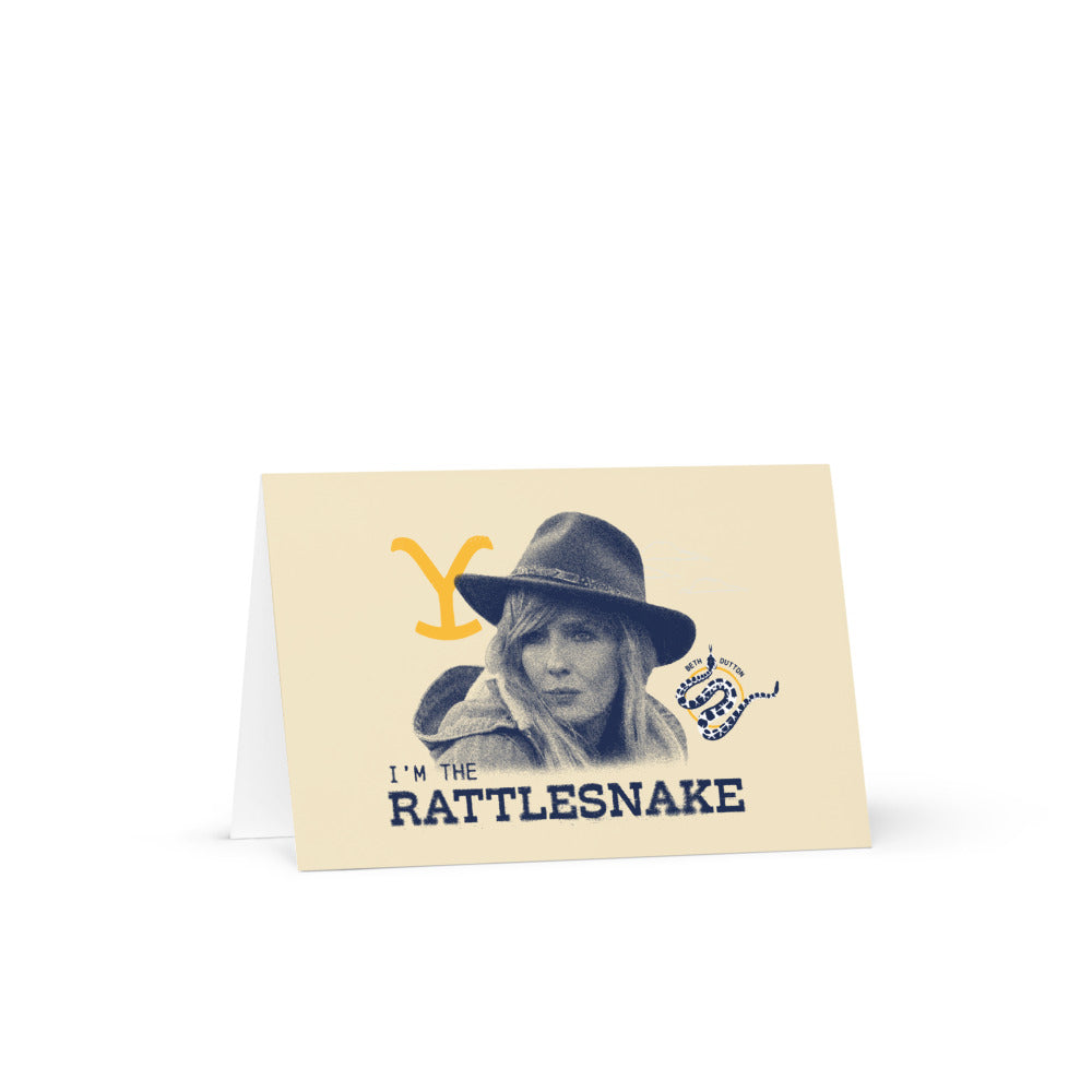 Yellowstone Beth Dutton I'm the Rattlesnake Greeting Card