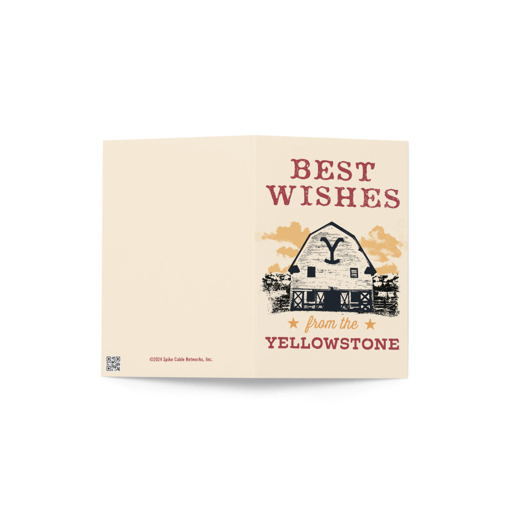 Yellowstone Best Wishes Greeting Card