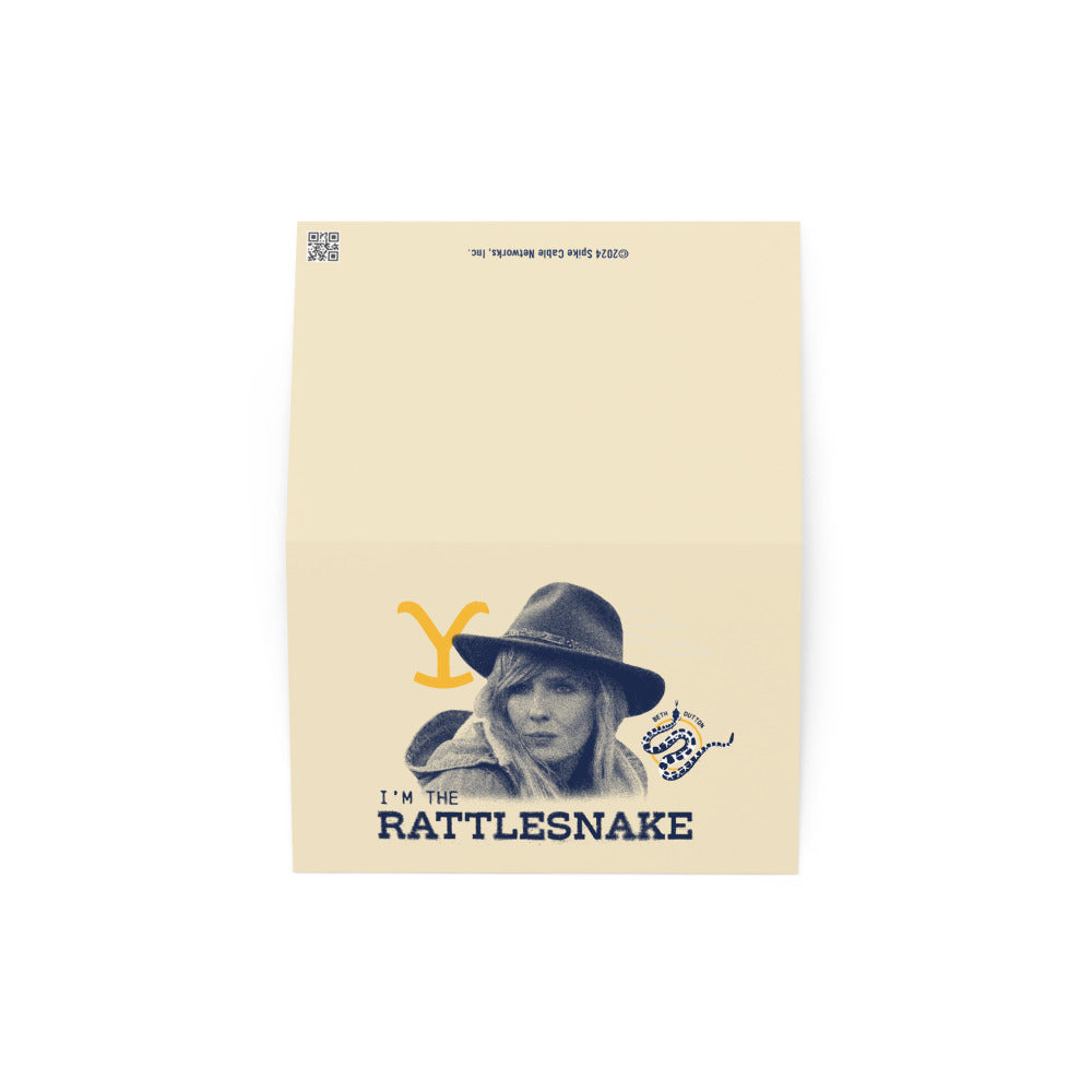 Yellowstone Beth Dutton I'm the Rattlesnake Greeting Card