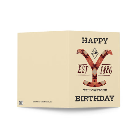 Yellowstone Est. 1886 Birthday Card