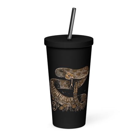 Yellowstone Snake Dutton Forever Insulated Tumbler with a Straw