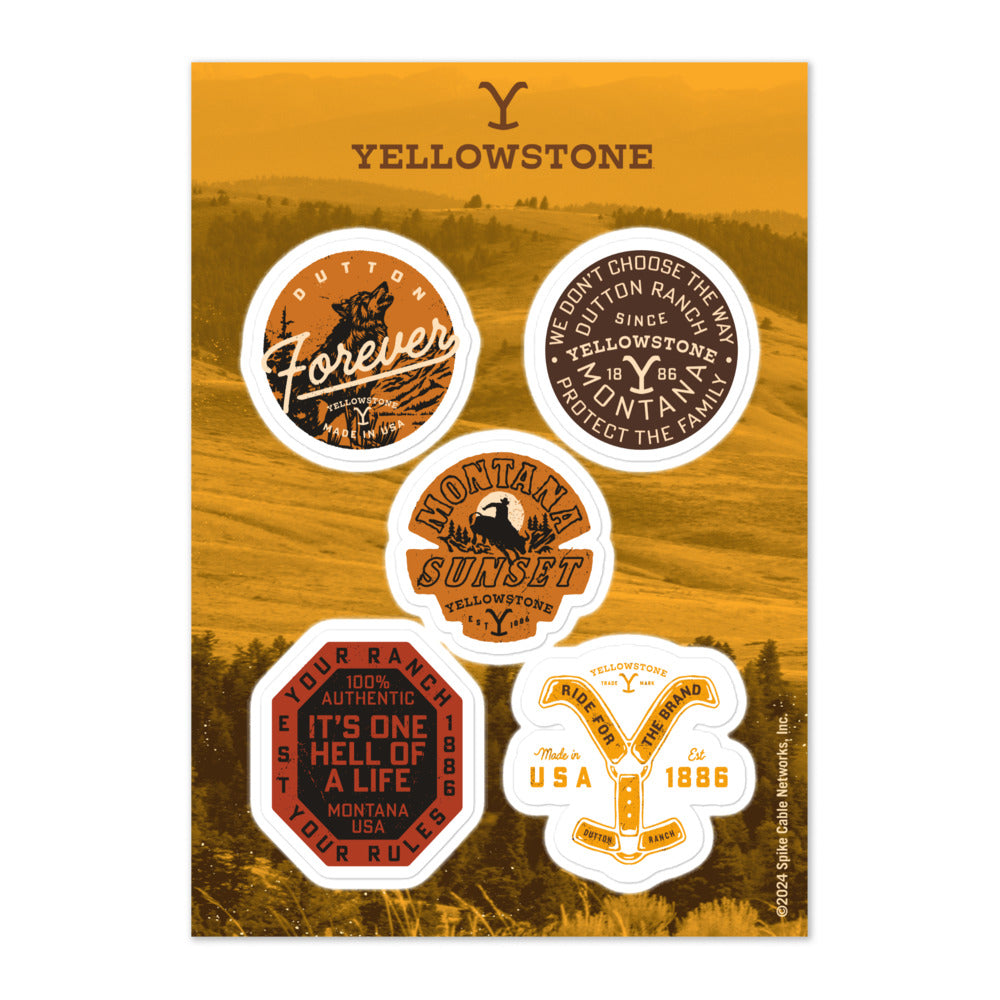 Yellowstone Club Sticker Yellowstone Quotes Sticker Sheet
