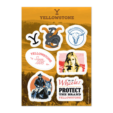 Yellowstone Rip Wheeler and Beth Dutton Sticker Sheet