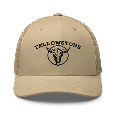 Yellowstone Black Skull Trucker Hat