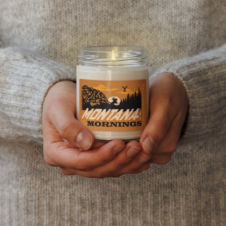 Yellowstone Montana Mornings Cinnamon Vanilla Scented Soy Candle