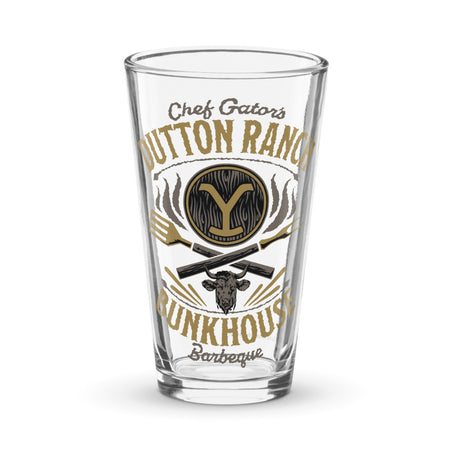 Yellowstone Chef Gator's BBQ Pint Glass