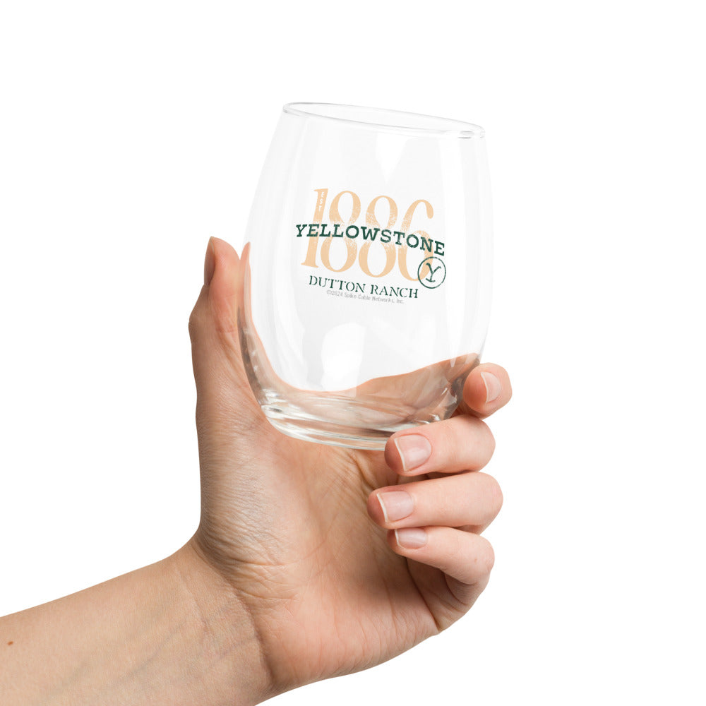 Yellowstone 1886 Stemless Wine Glass