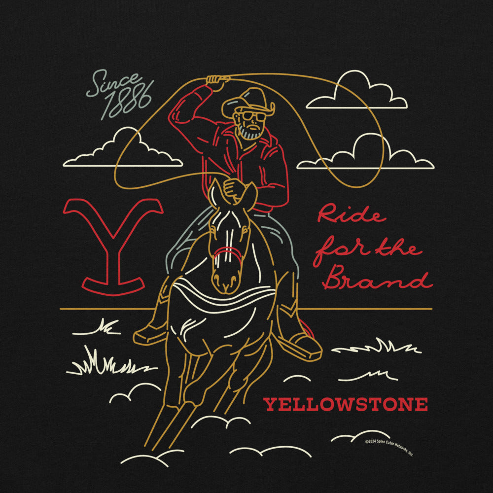 Yellowstone Ride For The Brand Outline Sweatshirt