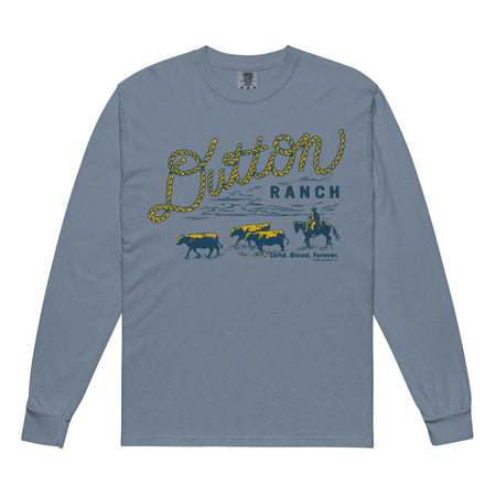Yellowstone Dutton Ranch Rope Comfort Colors Unisex Long Sleeve Shirt