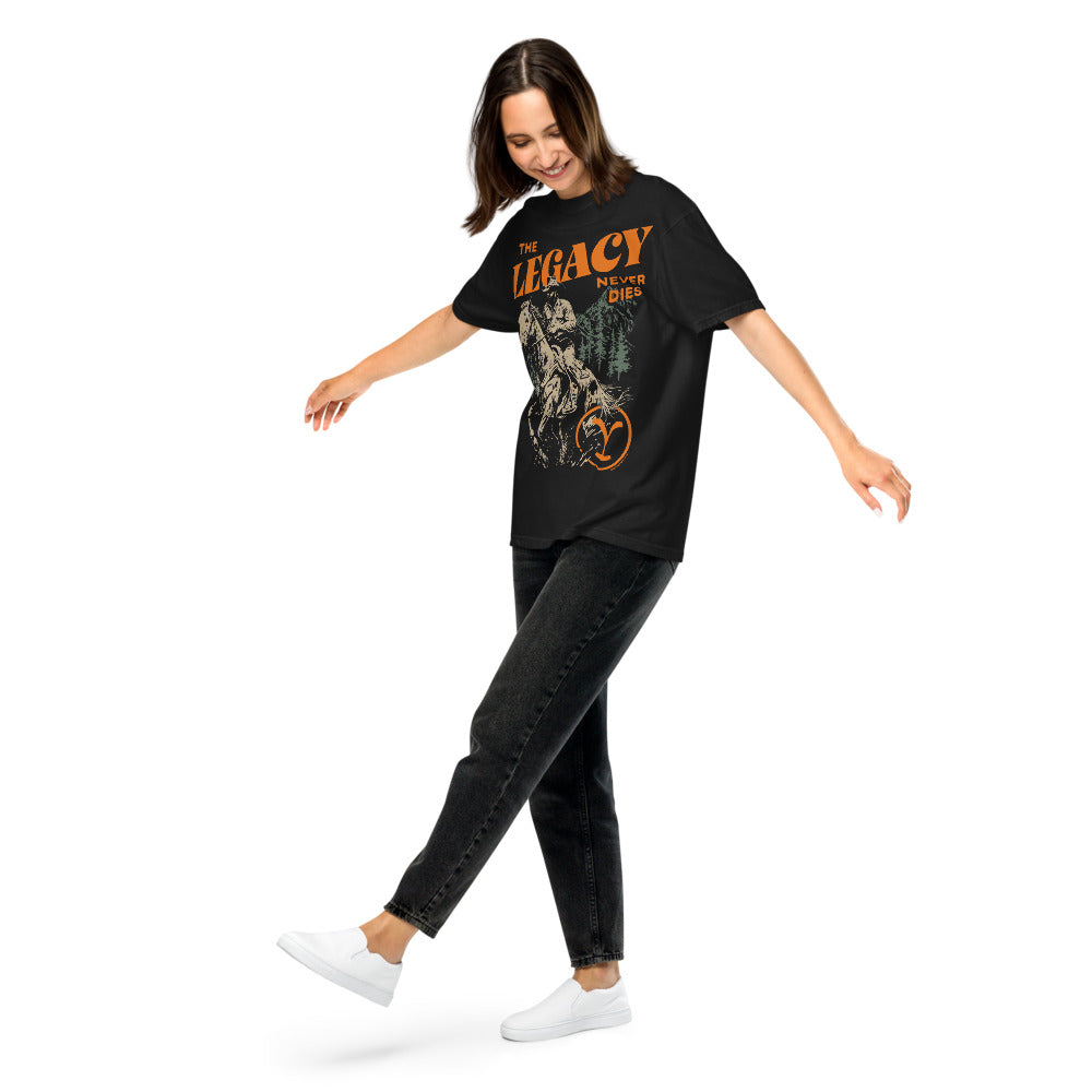 Yellowstone Legacy Unisex Comfort Colors T-Shirt Black