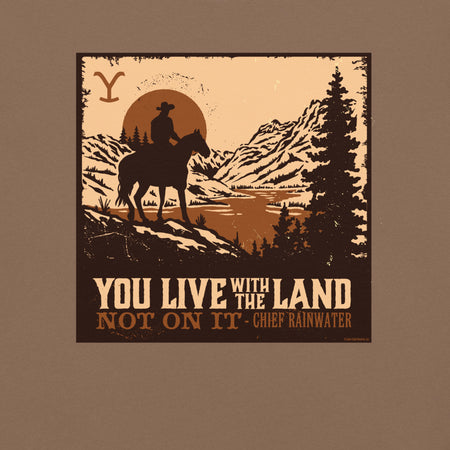 Yellowstone You Live With The Land Unisex Comfort Colors T-Shirt