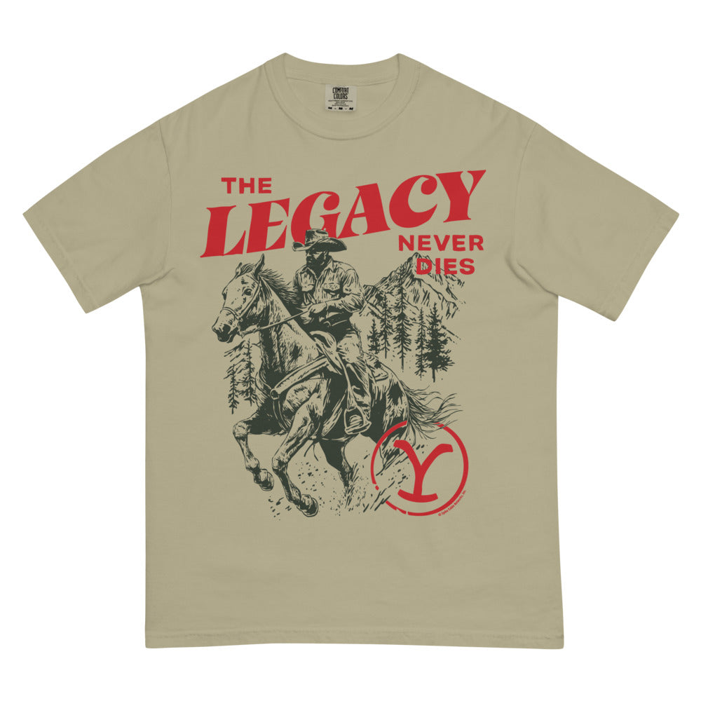 Yellowstone The Legacy Never Dies Unisex Comfort Colors T-Shirt