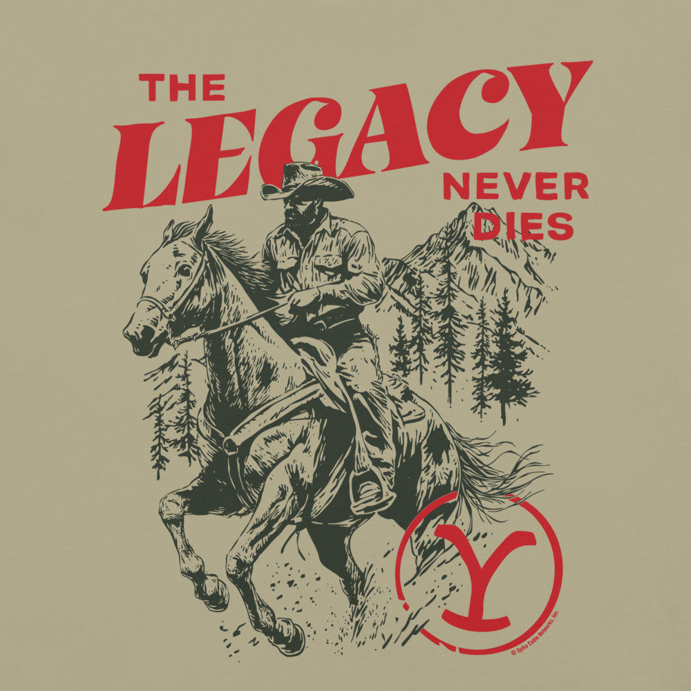 Yellowstone The Legacy Never Dies Unisex Comfort Colors T-Shirt