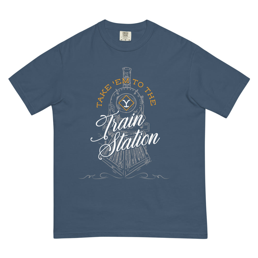 Yellowstone Take 'Em To The Train Station Unisex Comfort Colors T-Shirt