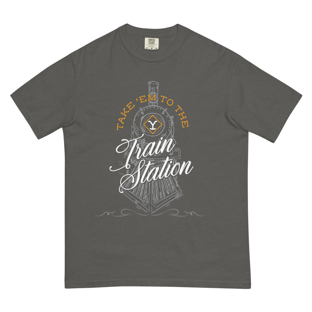 Yellowstone Take 'Em To The Train Station Unisex Comfort Colors T-Shirt