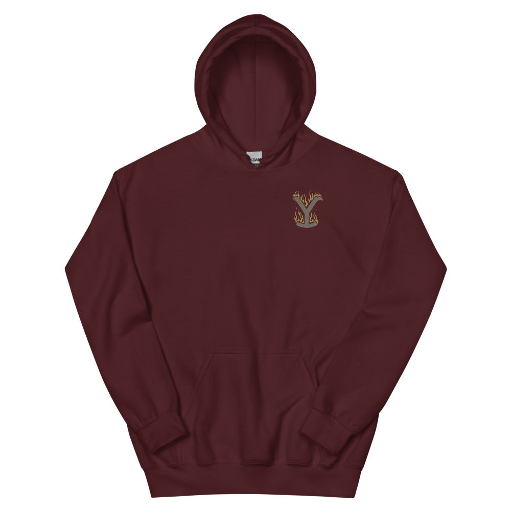 Yellowstone Flaming Logo Hoodie