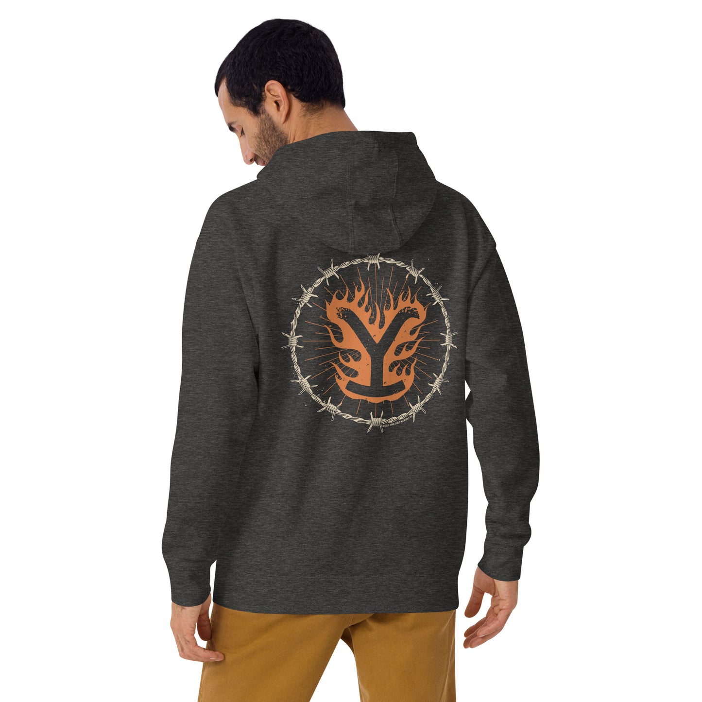 Yellowstone Hoodie Flaming Y Retro