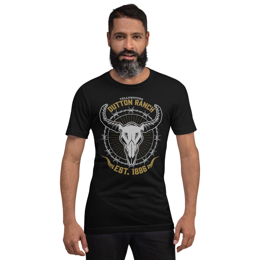 Yellowstone Dutton Ranch Skull Unisex T-Shirt