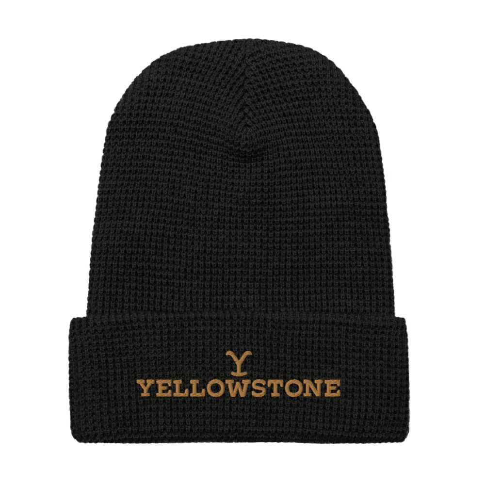 Yellowstone Embroidered Logo Waffle Beanie