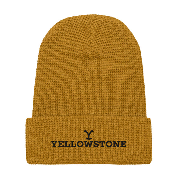 Yellowstone Embroidered Logo Waffle Beanie